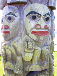 Totem Pole at Port Ludlow lookout point
