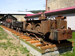 Coal car in front of Roslyn museum